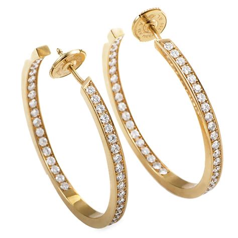 replica cartier hoop earrings|cartier diamond hoop earrings.